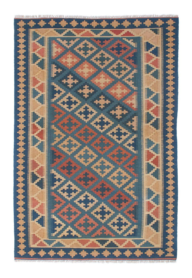 Kelim-tæppe - orientalsk - 182 x 123 cm - flerfarvet