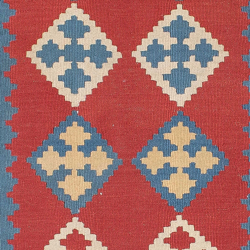 Kelim-tæppe - orientalsk - 172 x 117 cm - mørkerød
