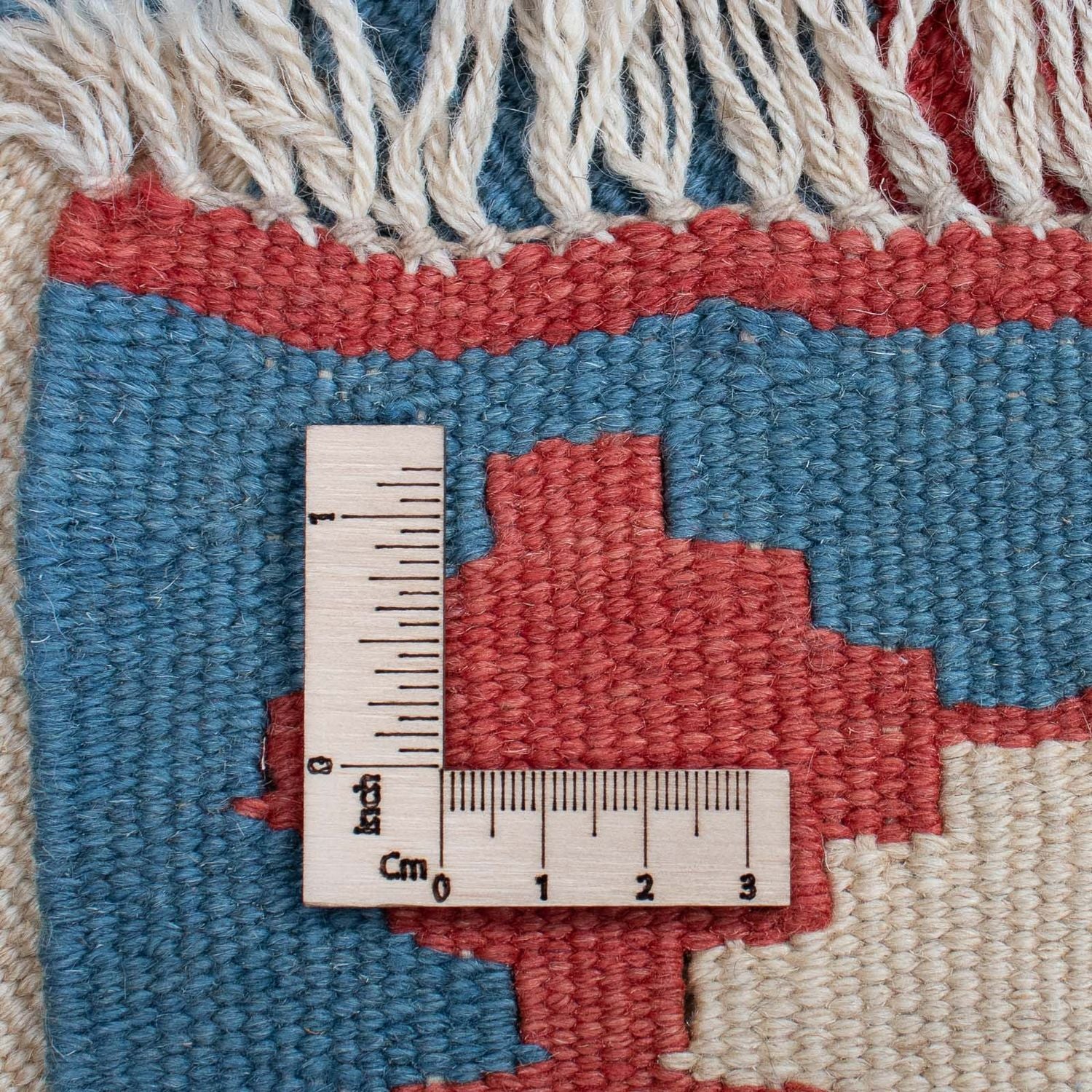 Kelim-tæppe - orientalsk - 172 x 117 cm - mørkerød