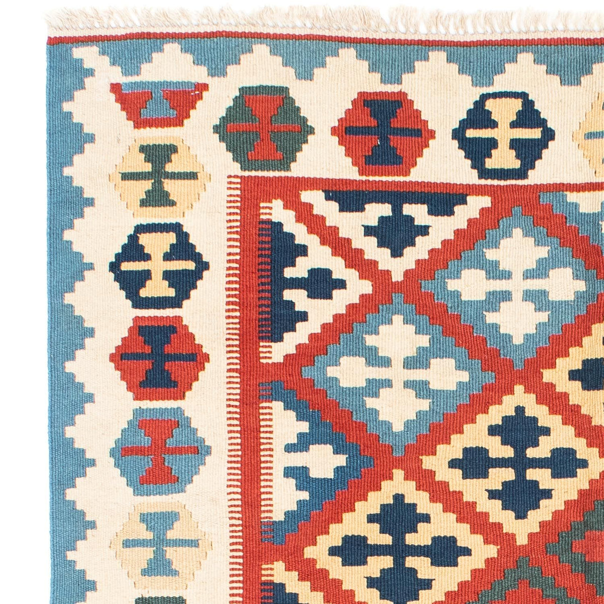 Kelim-tæppe - orientalsk - 177 x 123 cm - beige