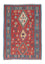 Kelim-tæppe - orientalsk - 168 x 113 cm - mørkerød