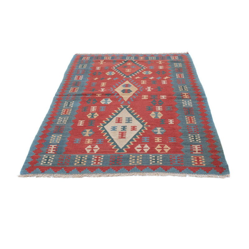 Kelim-tæppe - orientalsk - 168 x 113 cm - mørkerød