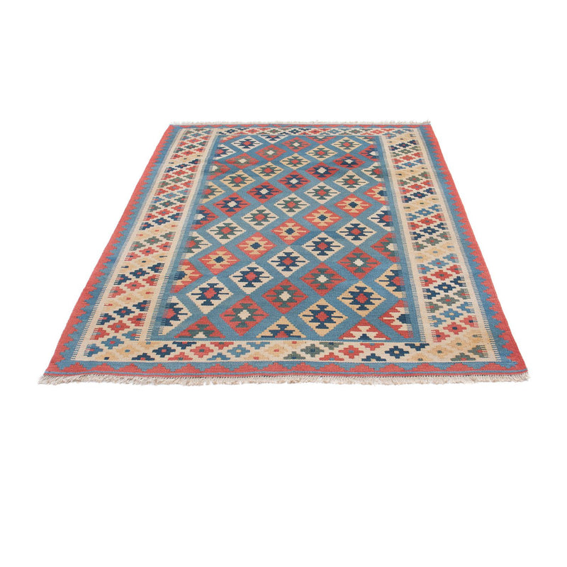 Kelim-tæppe - orientalsk - 174 x 123 cm - blå