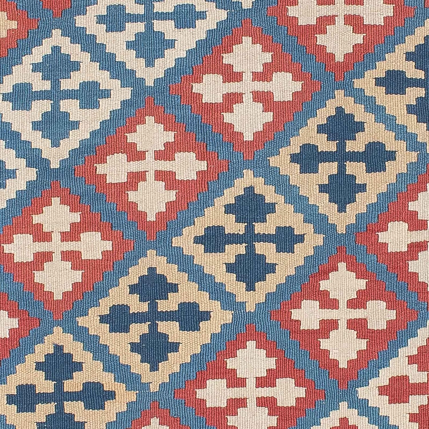 Kelim-tæppe - orientalsk - 180 x 118 cm - blå