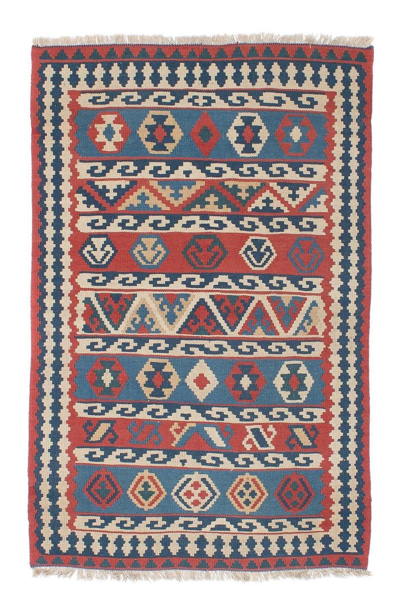 Kelim-tæppe - orientalsk - 173 x 109 cm - flerfarvet