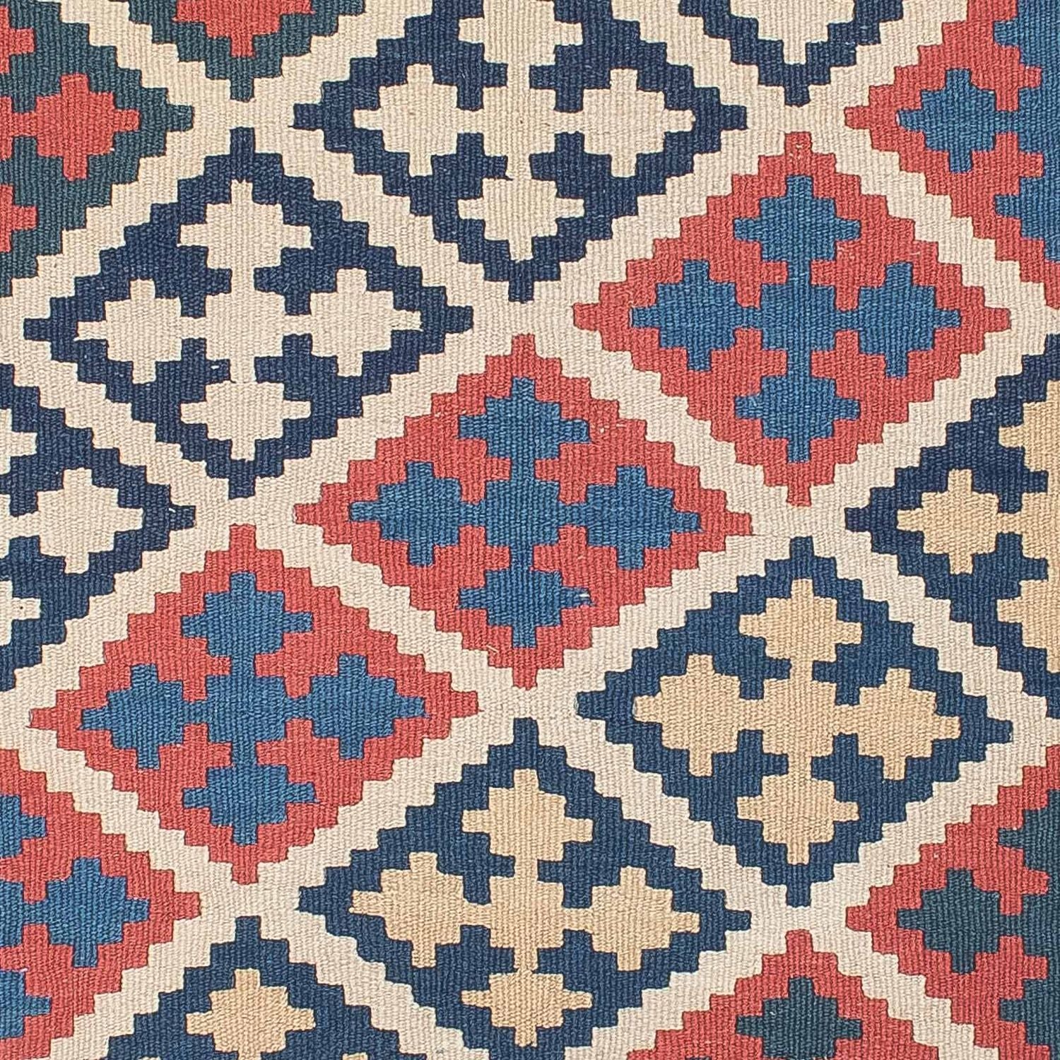 Kelim-tæppe - orientalsk - 178 x 120 cm - blå