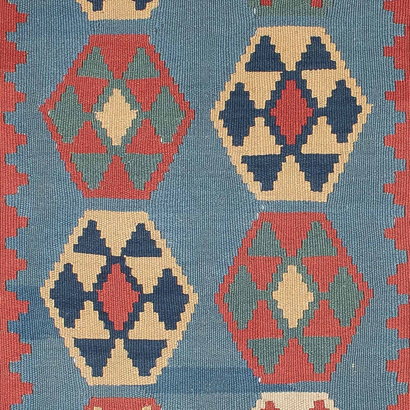 Kelim-tæppe - orientalsk - 179 x 108 cm - blå
