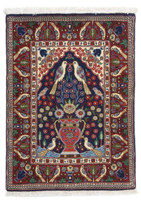 Persisk tæppe - Classic - 84 x 60 cm - mørkeblå