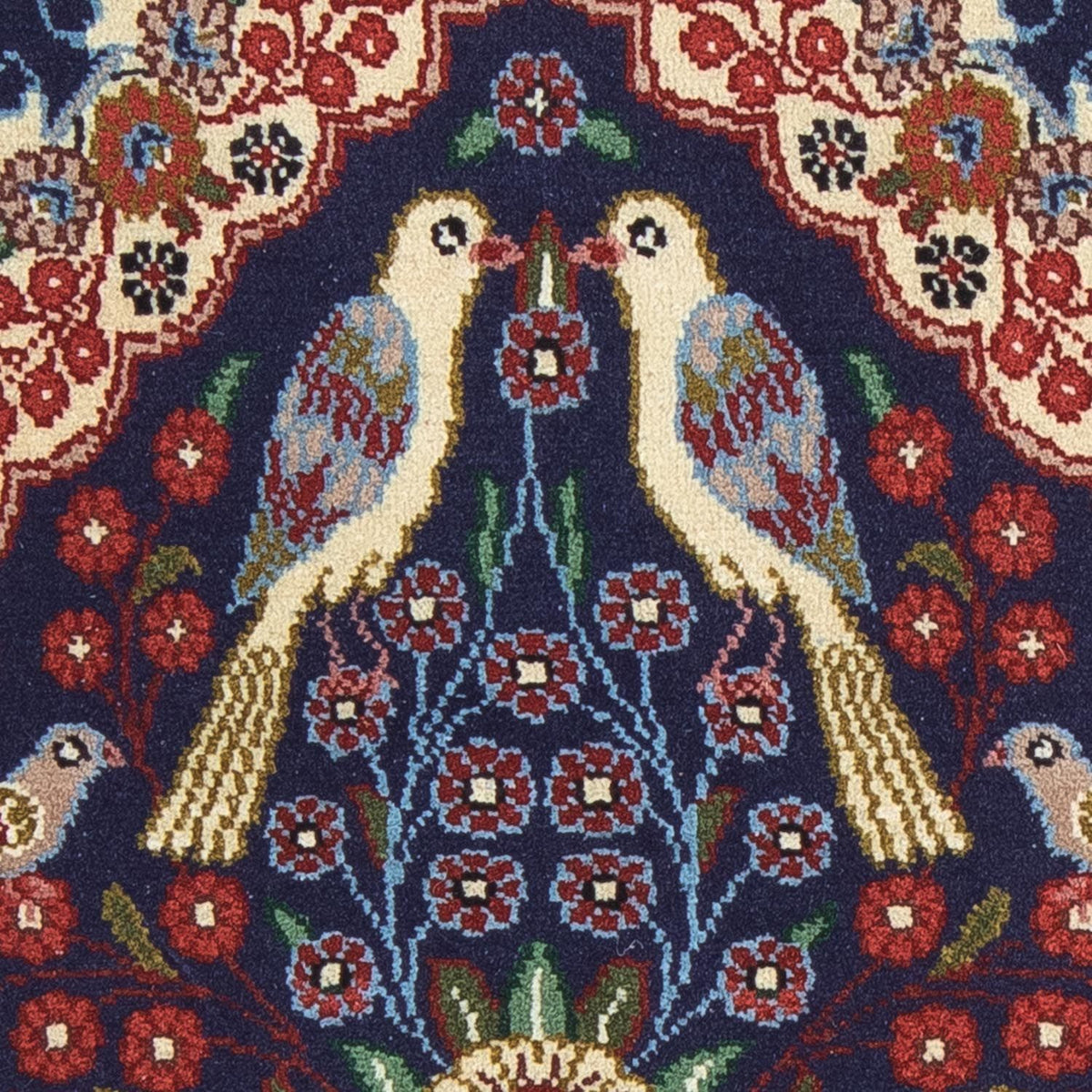 Persisk tæppe - Classic - 84 x 60 cm - mørkeblå