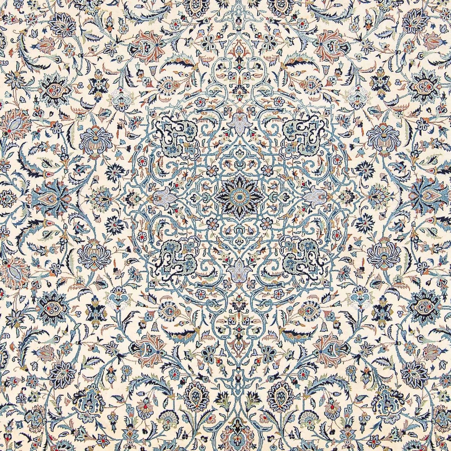 Persisk tæppe - Keshan - 423 x 312 cm - beige