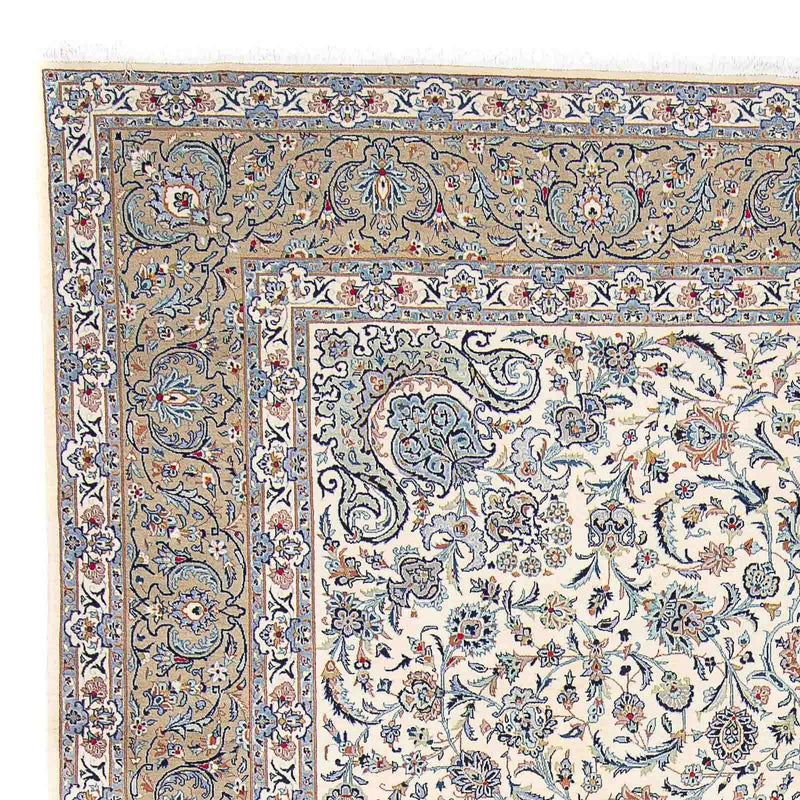 Persisk tæppe - Keshan - 423 x 312 cm - beige
