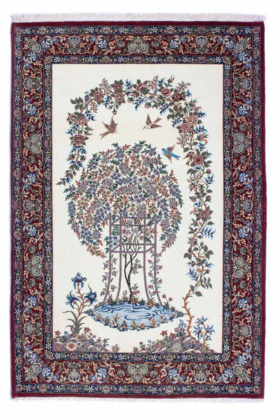 Qom Tæppe 135x202cm - Persisk tæppe