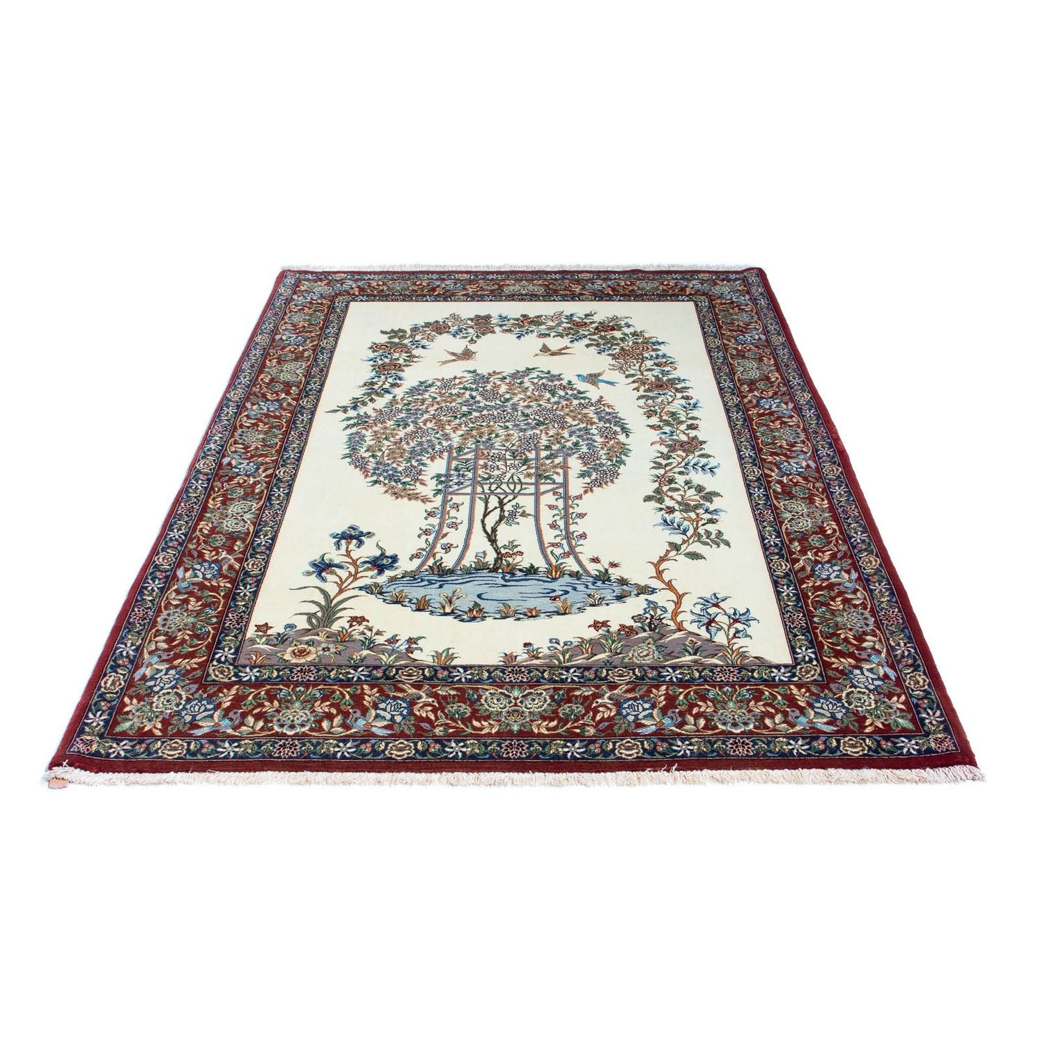 Persisk tæppe - Ghom - 202 x 135 cm - beige