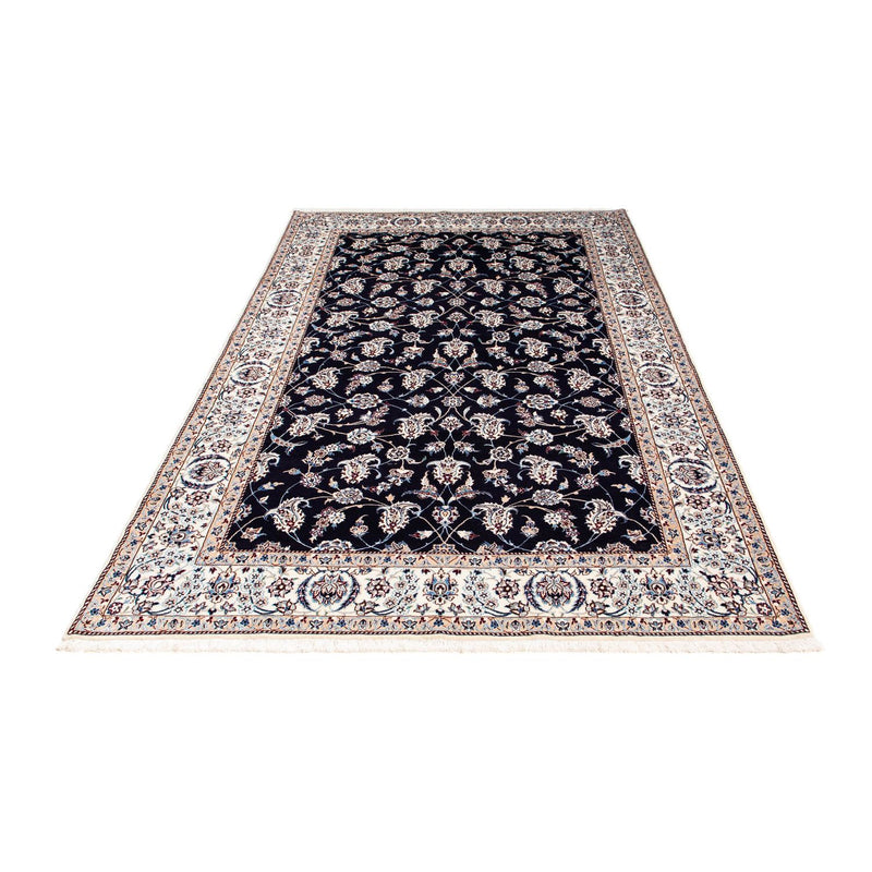 Persisk tæppe - Nain - Premium - 227 x 139 cm - mørkeblå