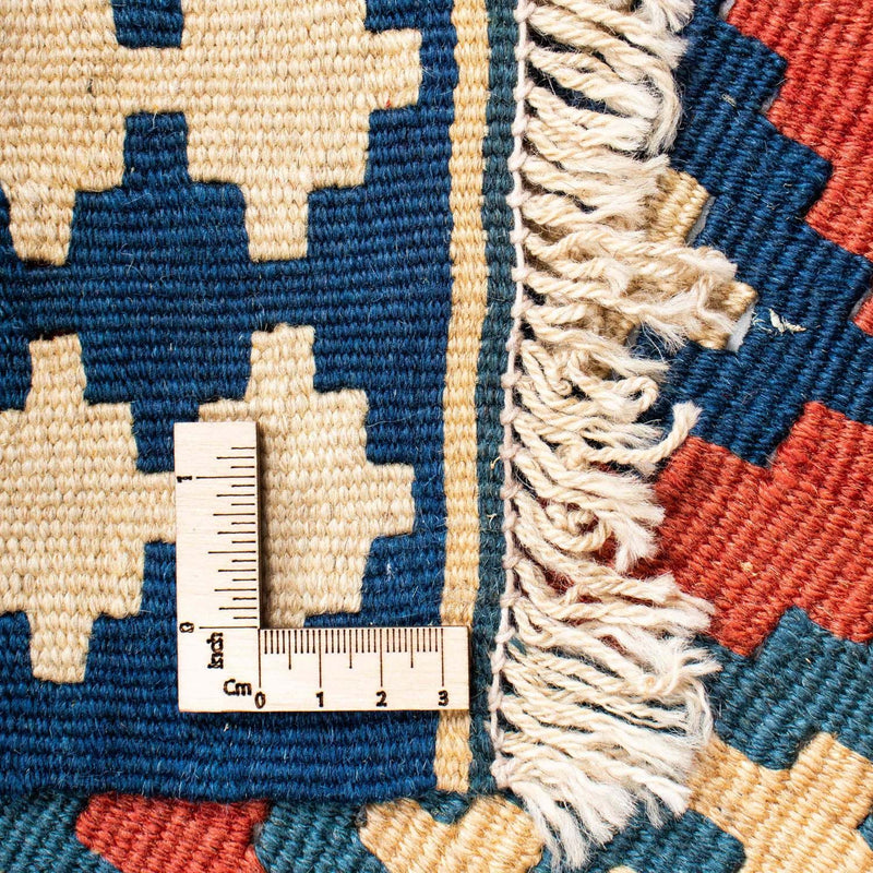 Kelim-tæppe - orientalsk - 150 x 106 cm - mørkerød