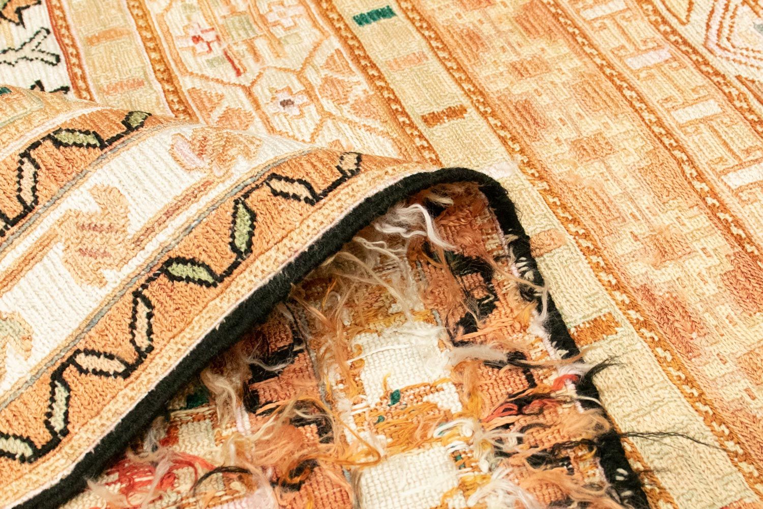 Kelim-tæppe - orientalsk - 141 x 103 cm - beige