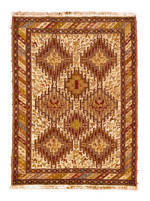Persisk tæppe - Tabriz - 138 x 106 cm - beige