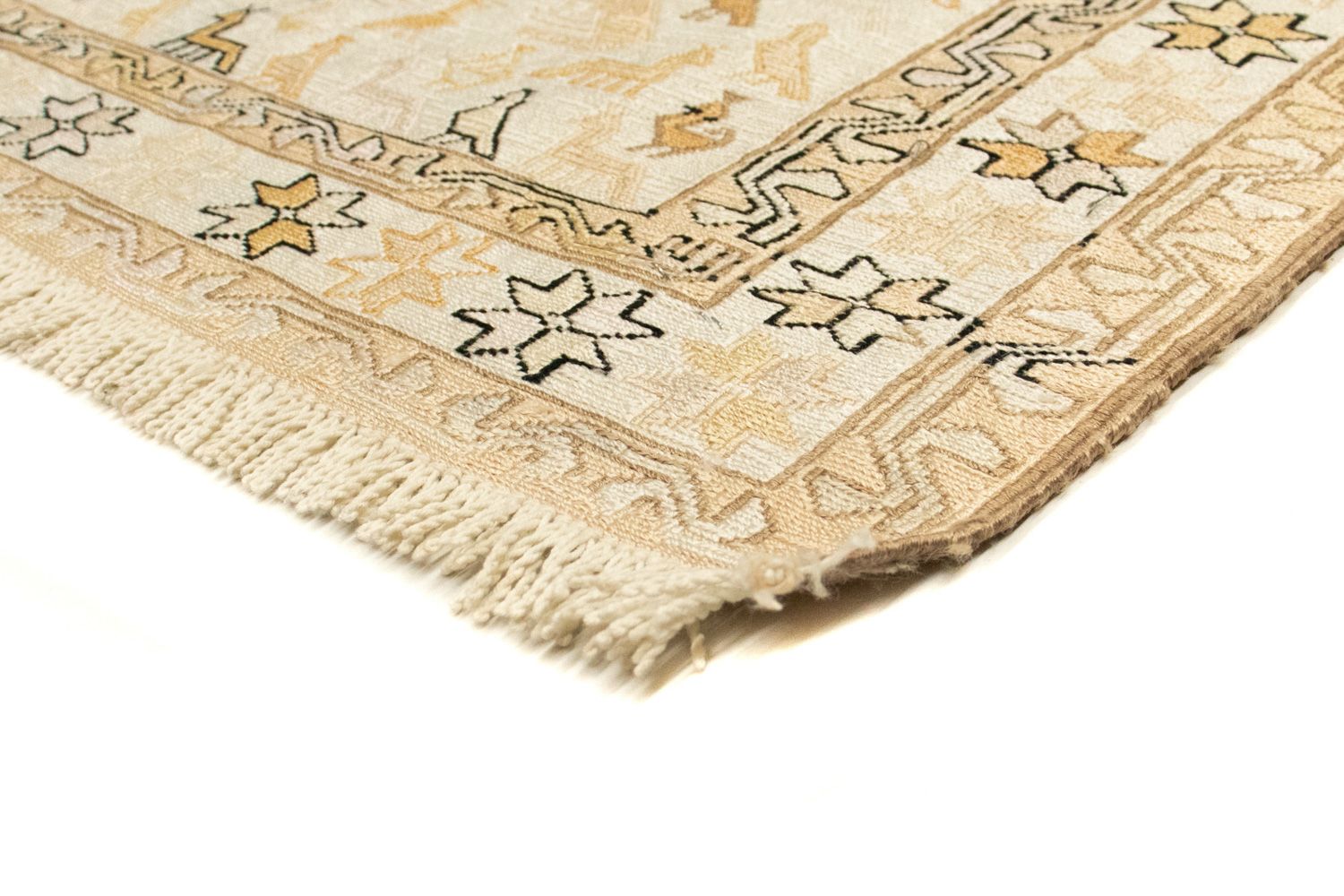 Kelim-tæppe - orientalsk - 200 x 123 cm - beige