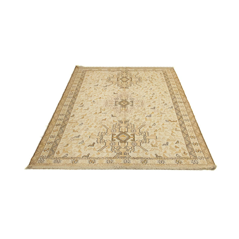Kelim-tæppe - orientalsk - 200 x 123 cm - beige