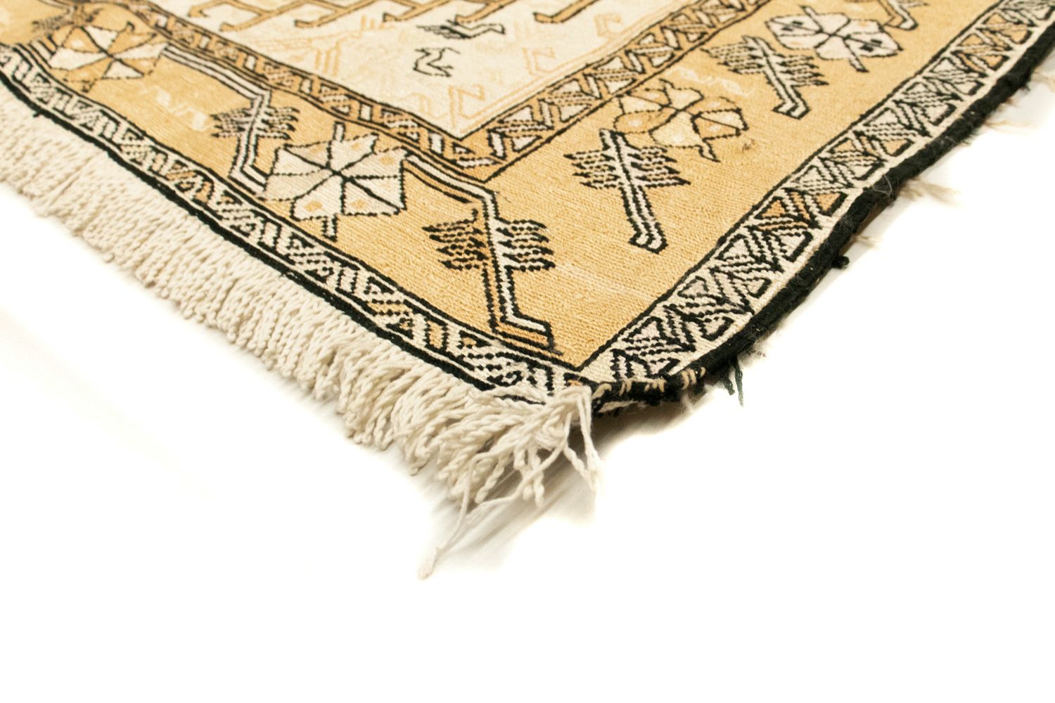 Løber Kelim-tæppe - orientalsk - 194 x 23 cm - beige