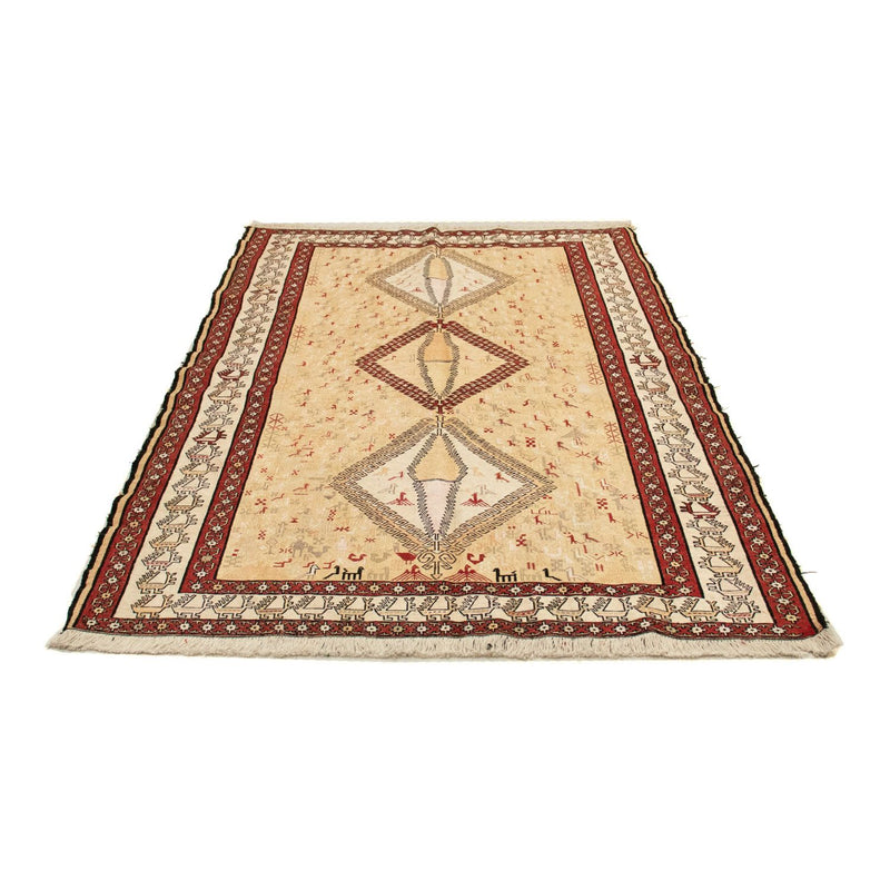 Kelim-tæppe - orientalsk - 187 x 126 cm - beige