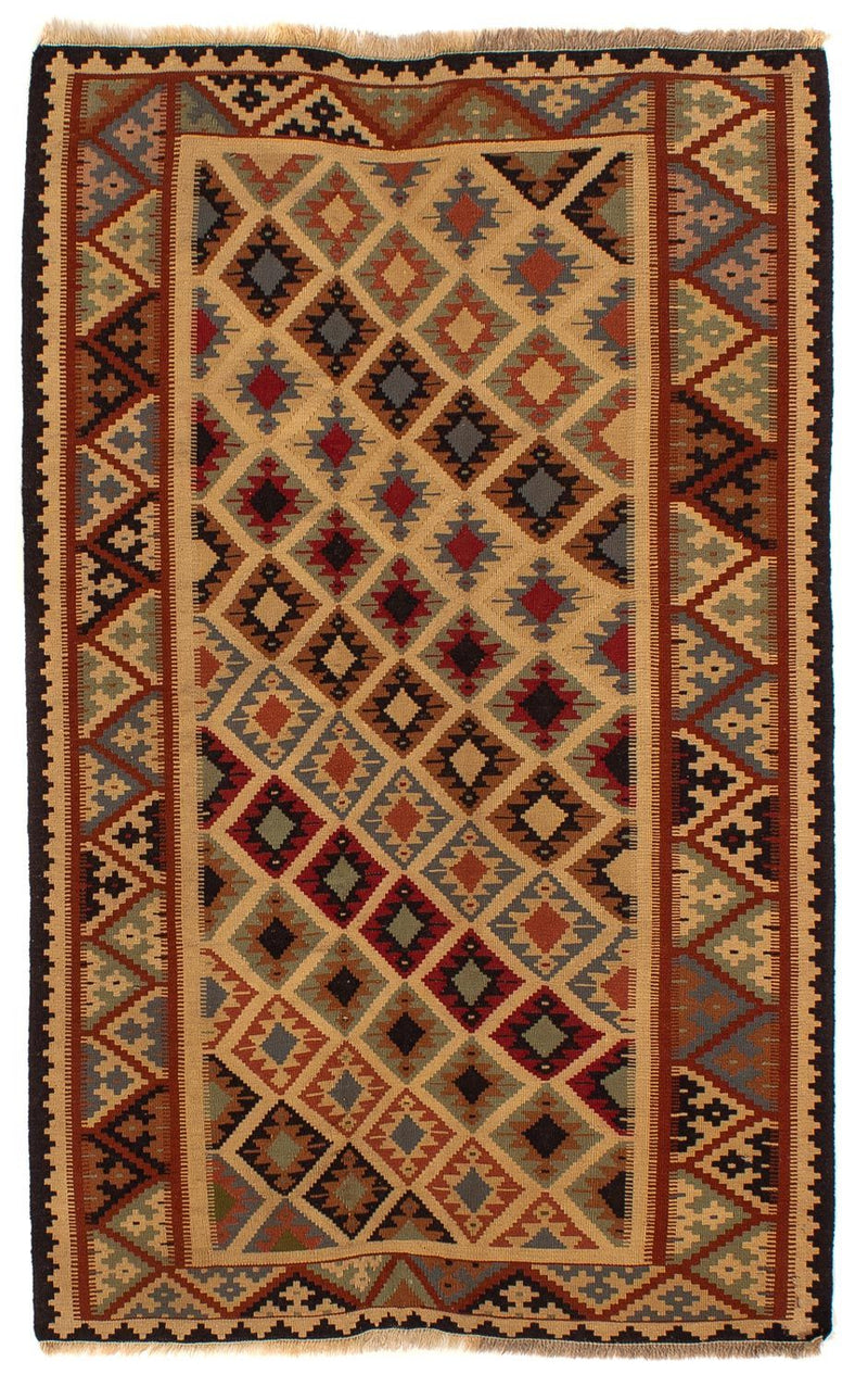 Kelim-tæppe - orientalsk - 185 x 120 cm - brun