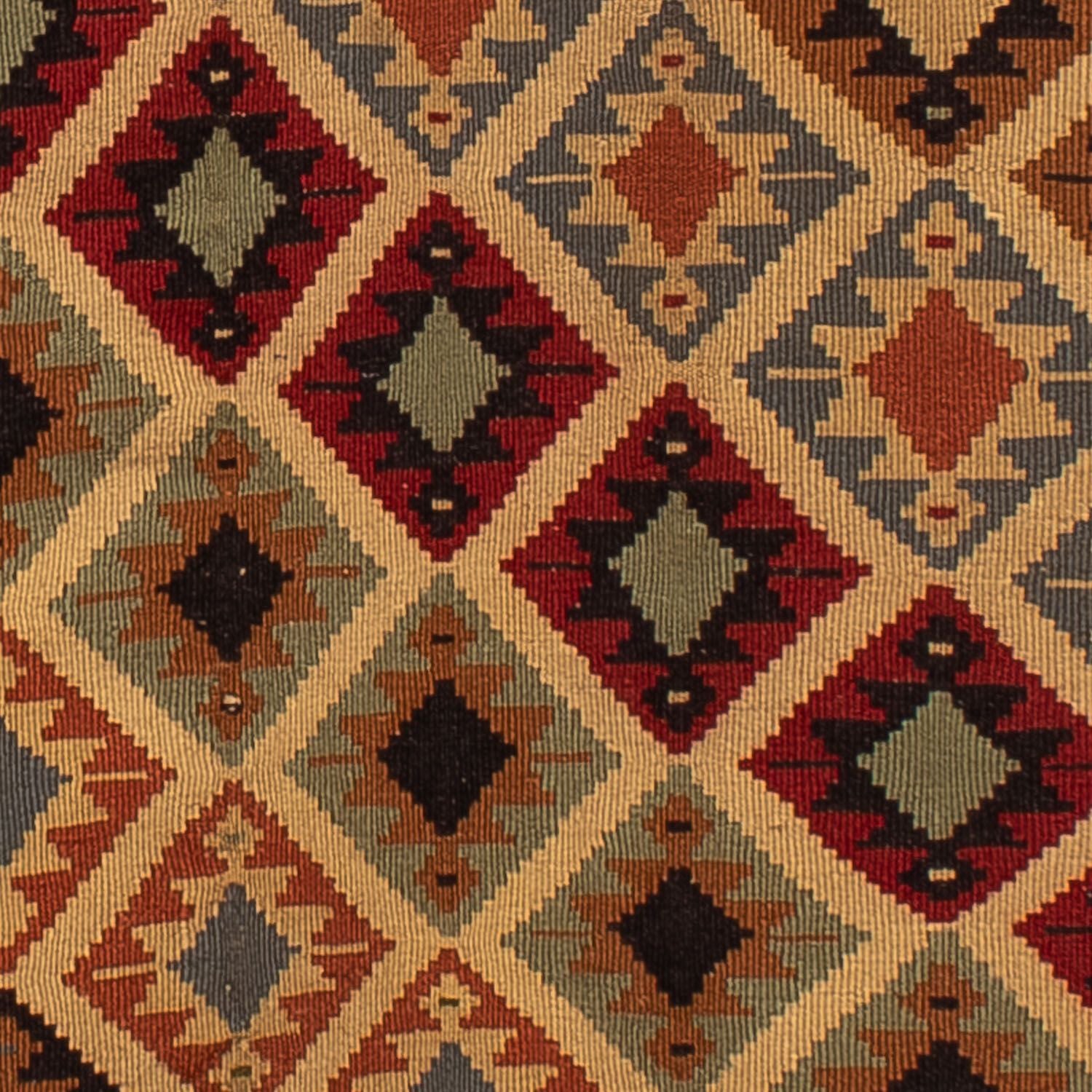 Kelim-tæppe - orientalsk - 185 x 120 cm - brun