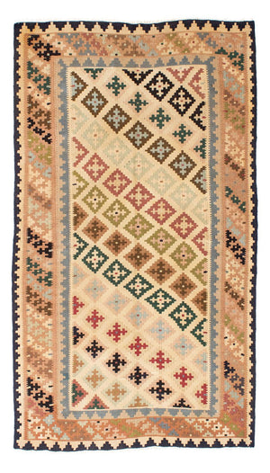 Kelim-tæppe - orientalsk - 223 x 132 cm - beige