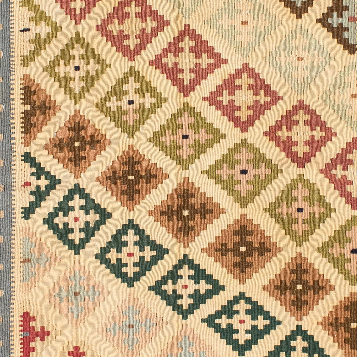 Kelim-tæppe - orientalsk - 223 x 132 cm - beige