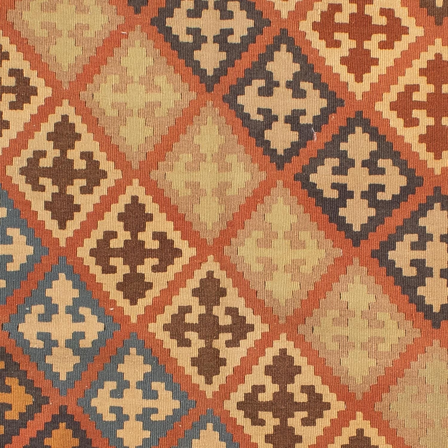 Kelim-tæppe - orientalsk - 207 x 154 cm - flerfarvet