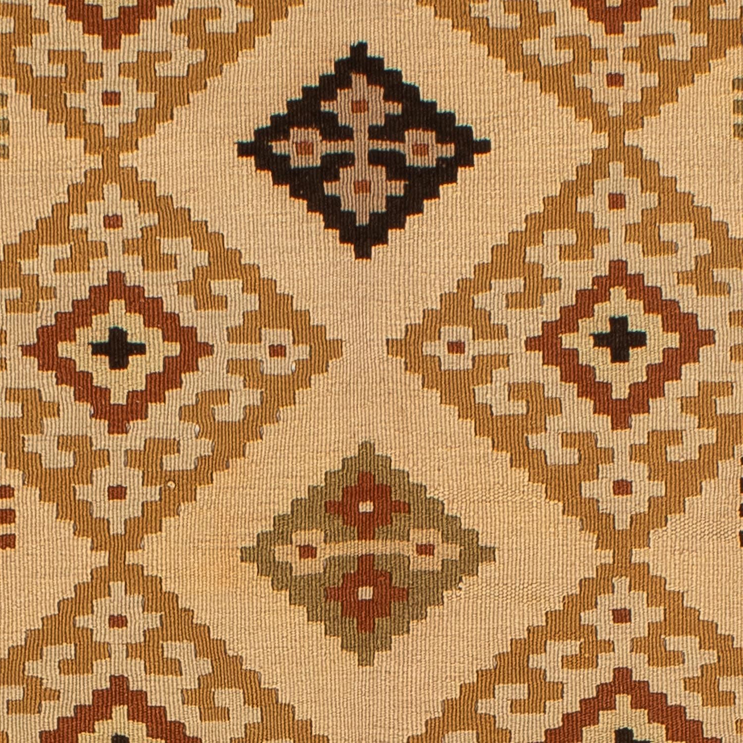 Kelim-tæppe - orientalsk - 208 x 160 cm - brun