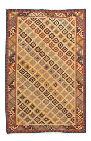 Kelim-tæppe - orientalsk - 205 x 136 cm - flerfarvet