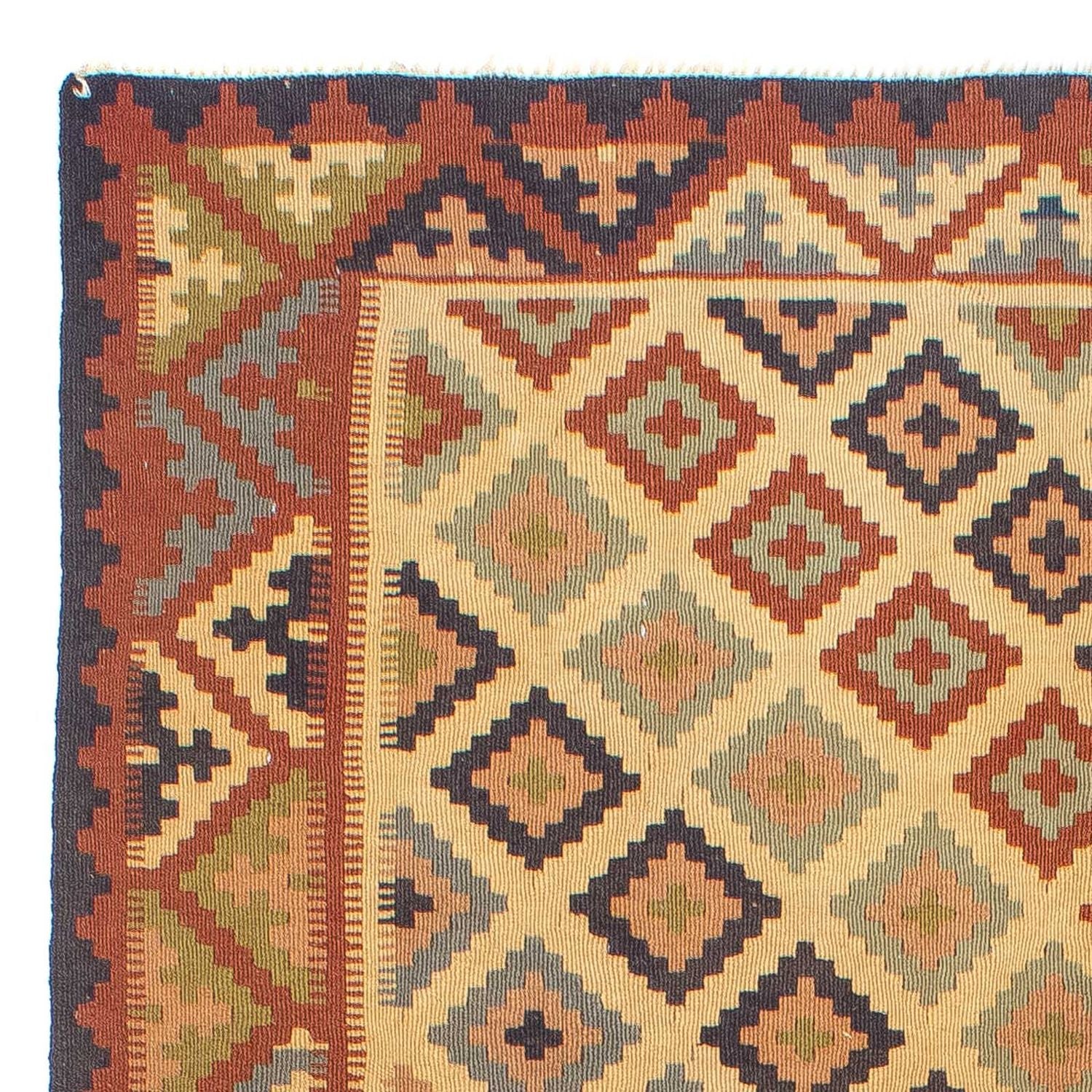 Kelim-tæppe - orientalsk - 205 x 136 cm - flerfarvet