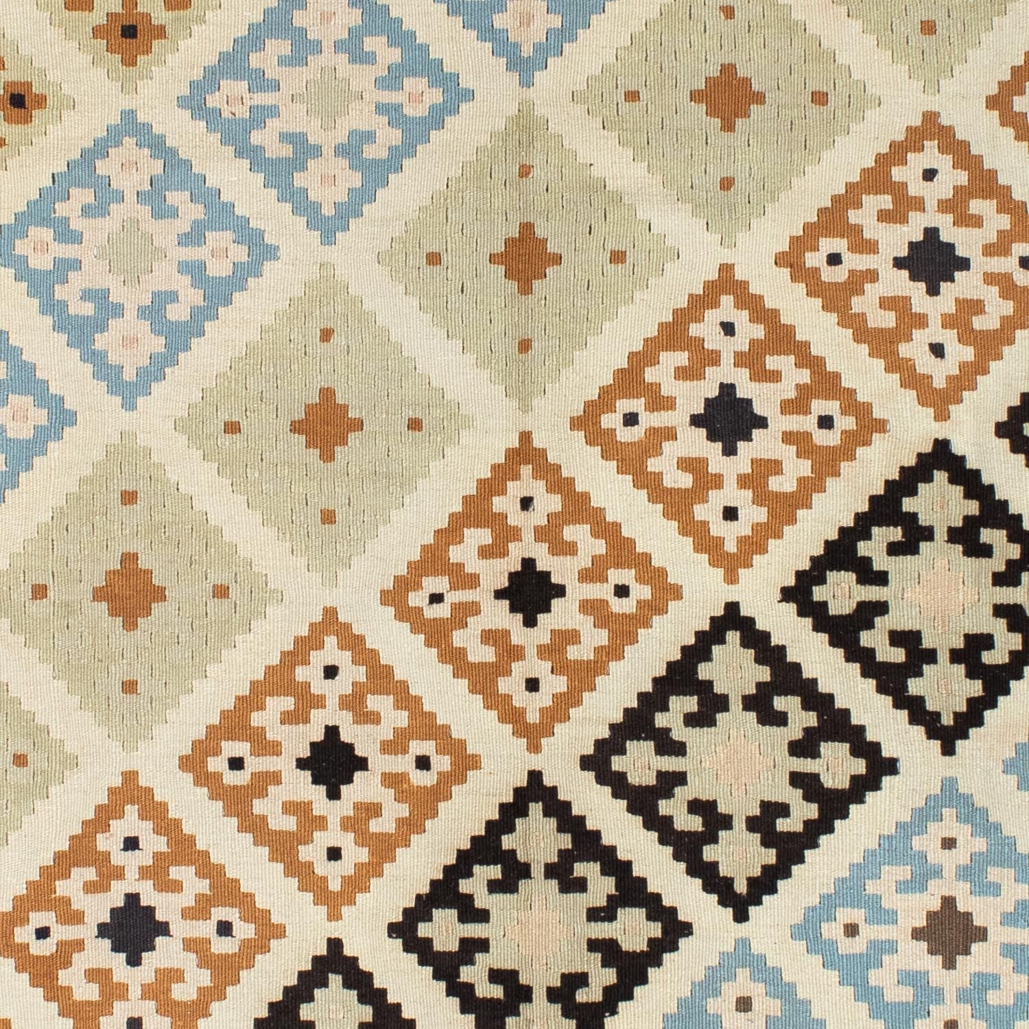 Kelim-tæppe - orientalsk - 195 x 158 cm - beige