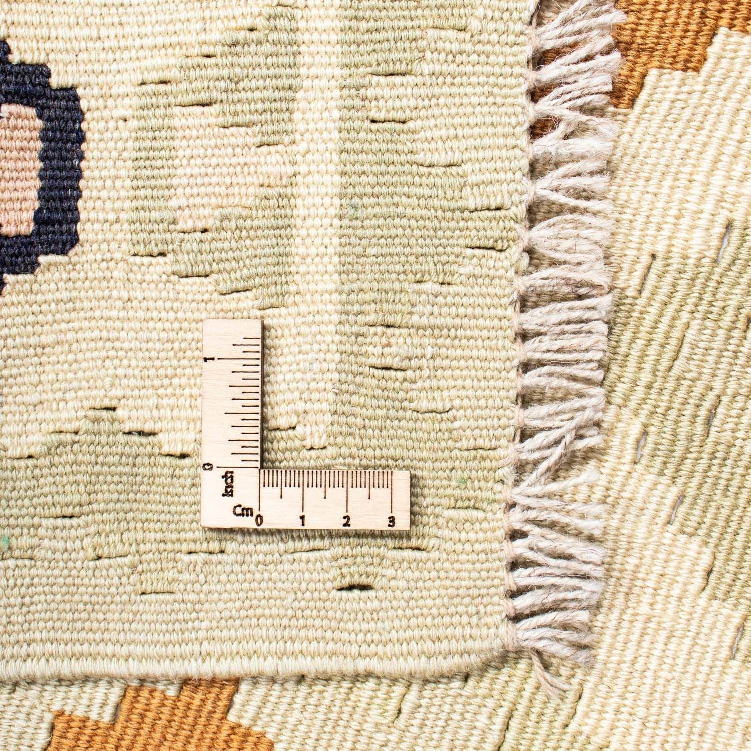 Kelim-tæppe - orientalsk - 195 x 158 cm - beige