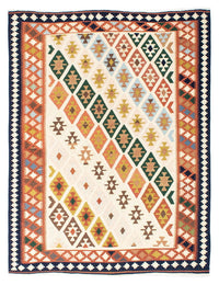 Kelim-tæppe - orientalsk - 203 x 155 cm - beige