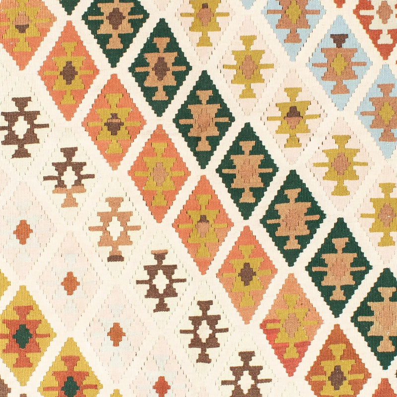 Kelim-tæppe - orientalsk - 203 x 155 cm - beige