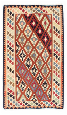Kelim-tæppe - orientalsk - 184 x 108 cm - beige