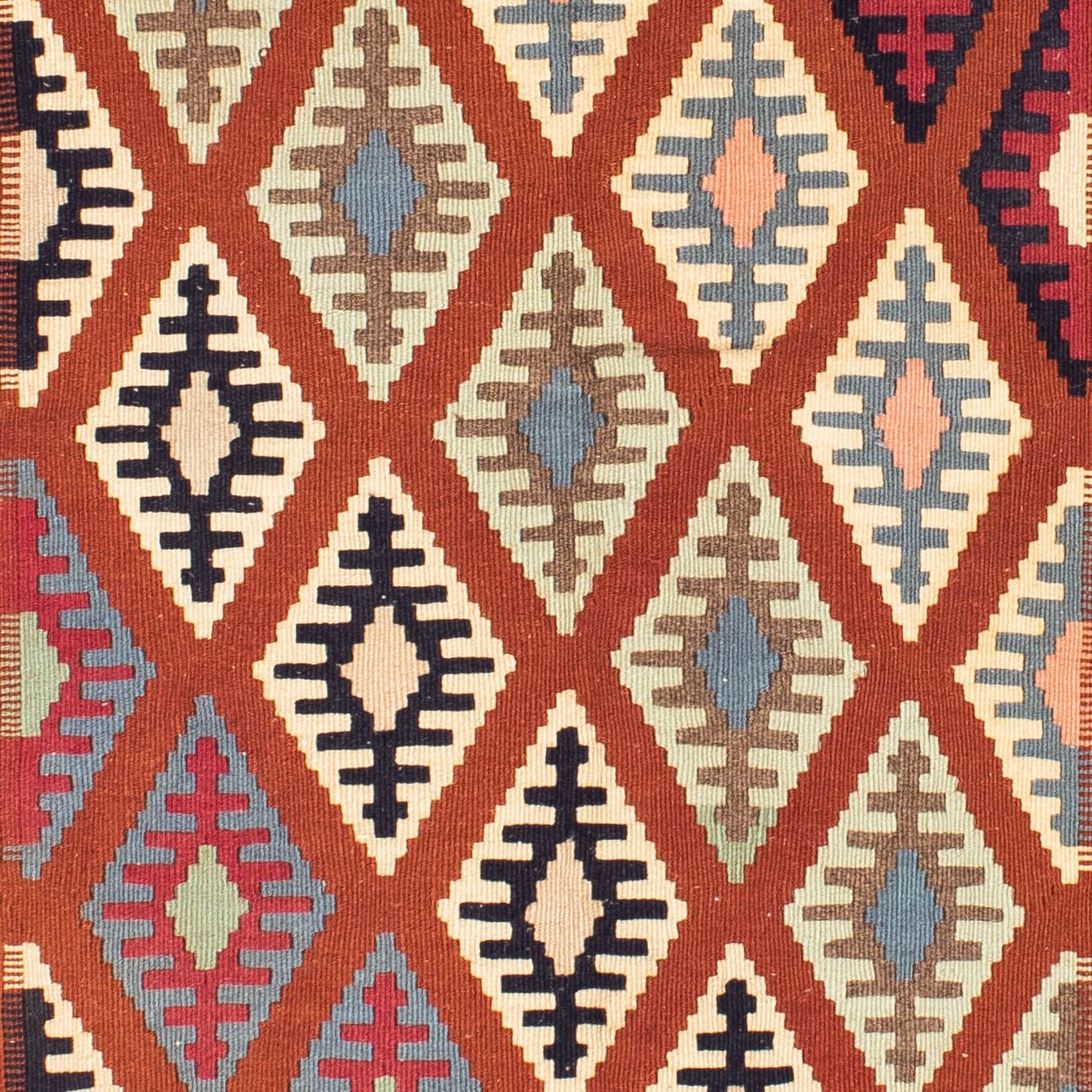 Kelim-tæppe - orientalsk - 184 x 108 cm - beige