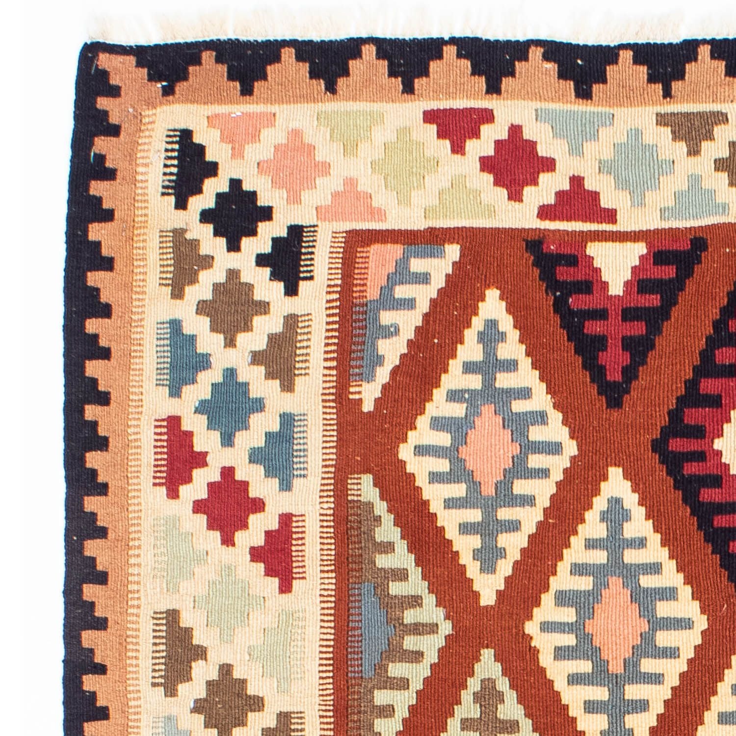 Kelim-tæppe - orientalsk - 184 x 108 cm - beige