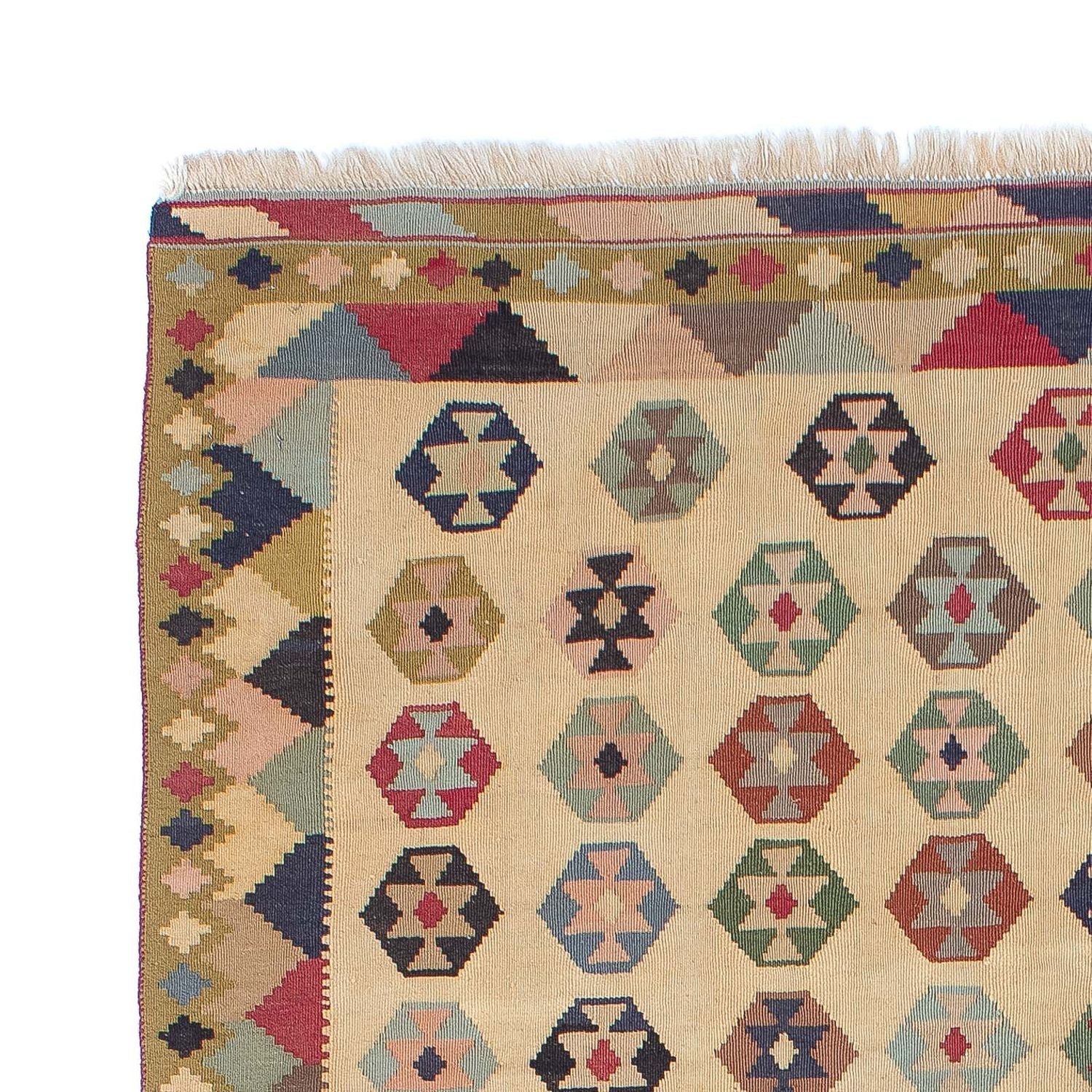 Kelim-tæppe - orientalsk - 216 x 127 cm - beige