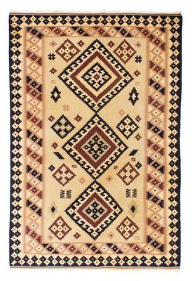 Kelim-tæppe - orientalsk - 214 x 140 cm - beige