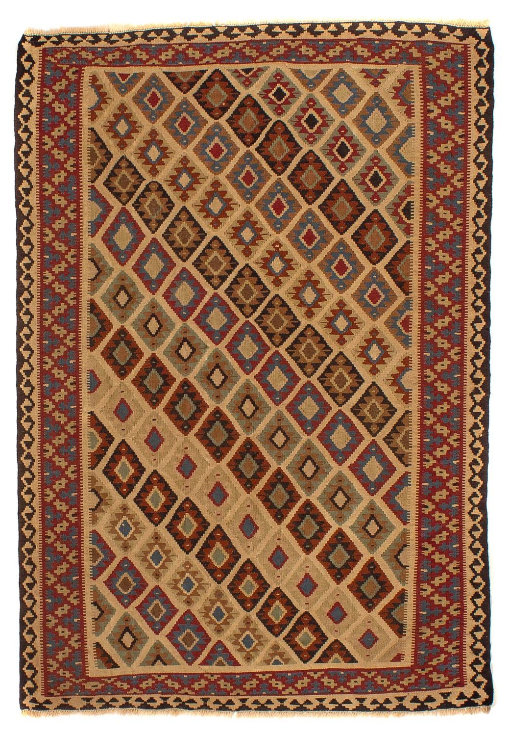 Kelim-tæppe - orientalsk - 175 x 124 cm - brun
