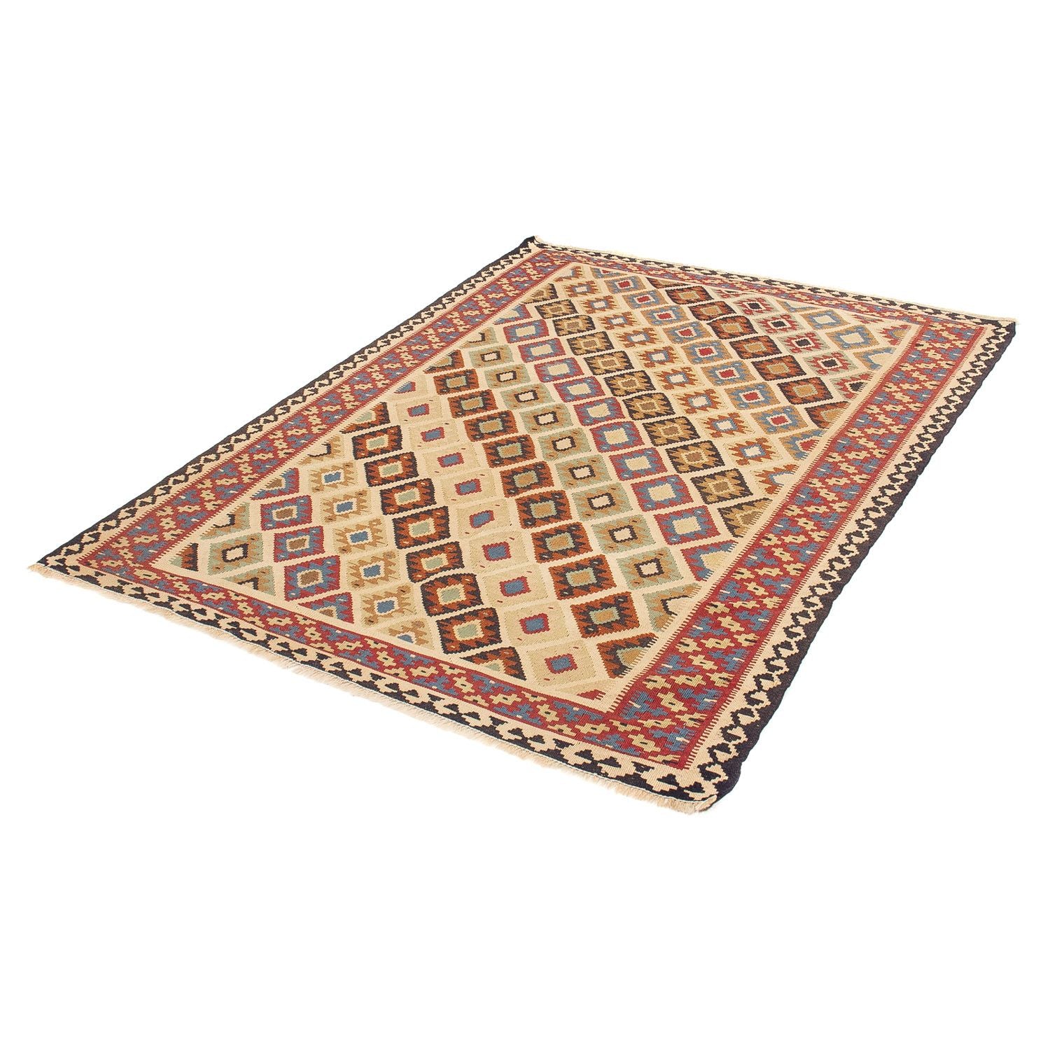 Kelim-tæppe - orientalsk - 175 x 124 cm - brun