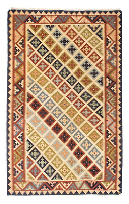 Kelim-tæppe - orientalsk - 204 x 129 cm - beige