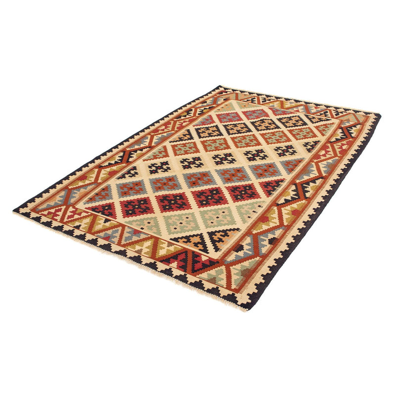Kelim-tæppe - orientalsk - 188 x 124 cm - brun