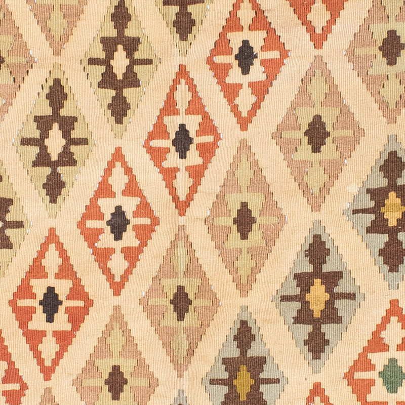 Kelim-tæppe - orientalsk - 190 x 144 cm - beige