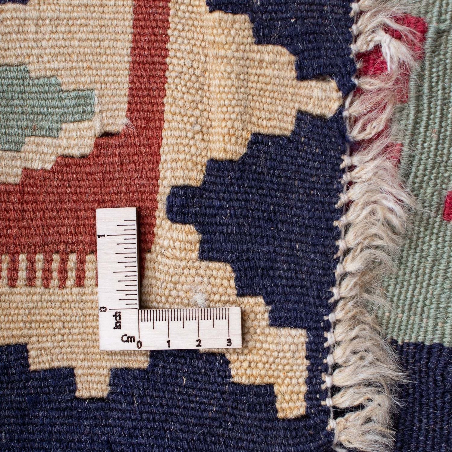Kelim-tæppe - orientalsk - 194 x 114 cm - flerfarvet