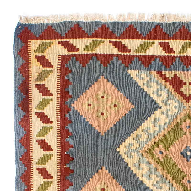 Kelim-tæppe - orientalsk - 200 x 130 cm - lyseblå