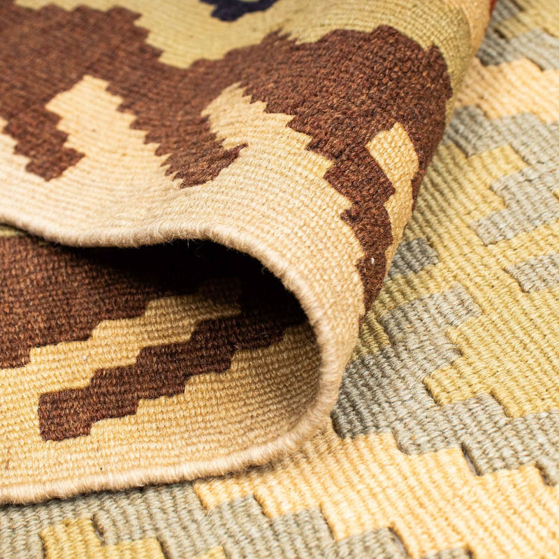 Kelim-tæppe - orientalsk - 200 x 147 cm - beige